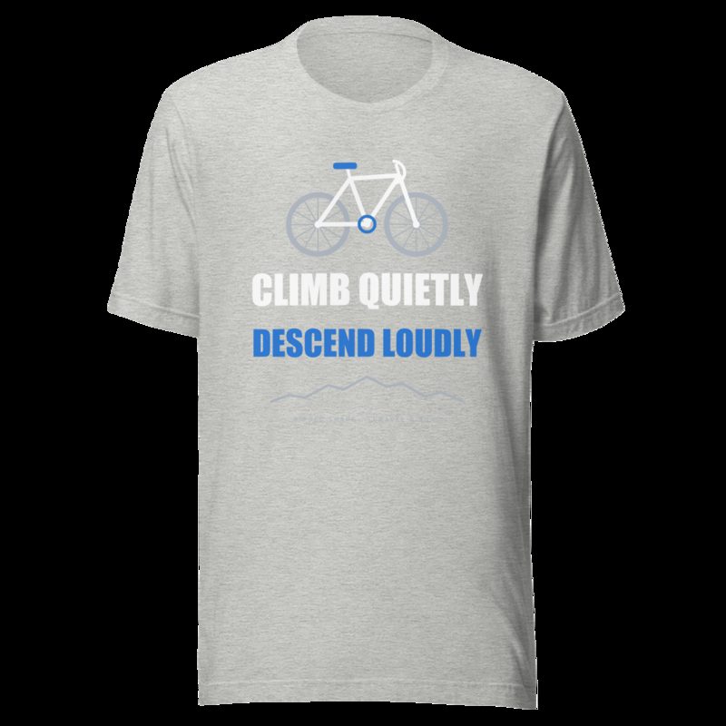 Ripped Shape Climb Quietly, Descend Loudly Sport Tee Athletic Heather