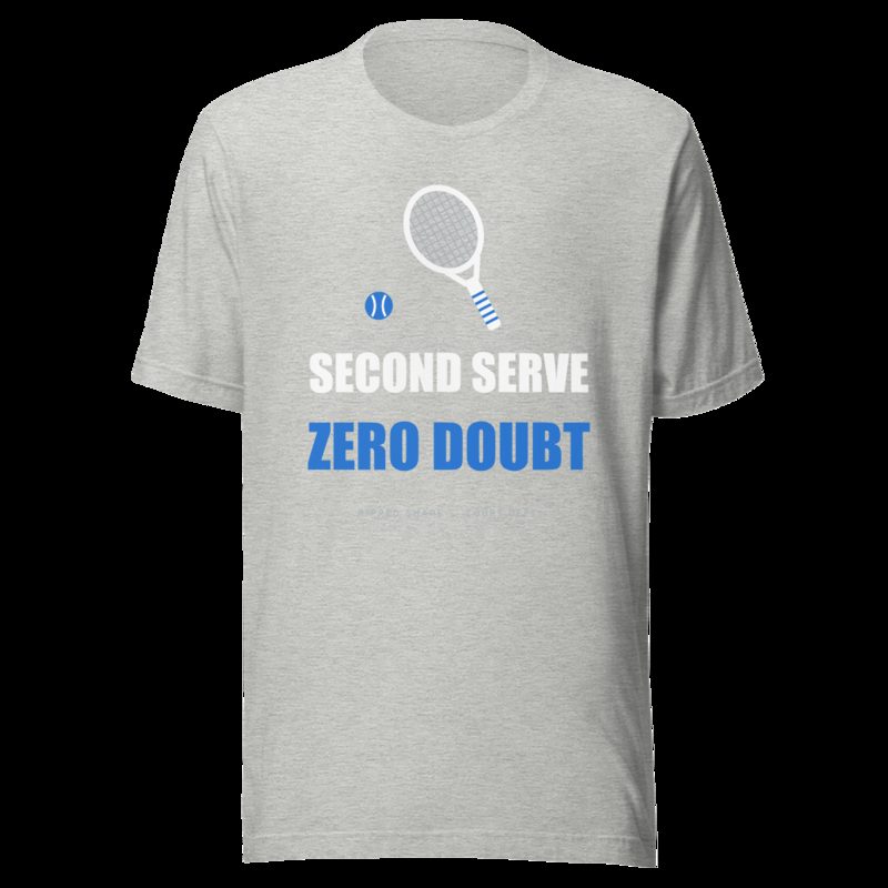 Ripped Shape Second Serve, Zero Doubt Sport Tee Athletic Heather