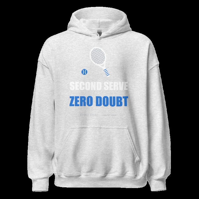 Ripped Shape Second Serve, Zero Doubt Sport Hoodie Ash