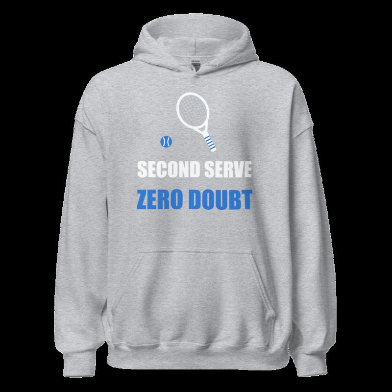 Ripped Shape Second Serve, Zero Doubt Sport Hoodie Sport Grey