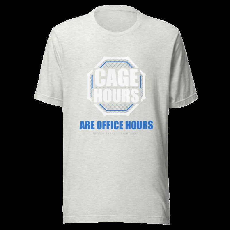 Ripped Shape Cage Hours Are Office Hours Sport Tee Ash