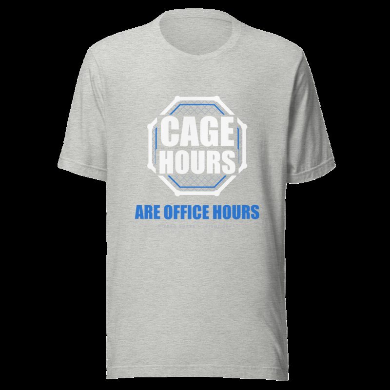 Ripped Shape Cage Hours Are Office Hours Sport Tee Athletic Heather