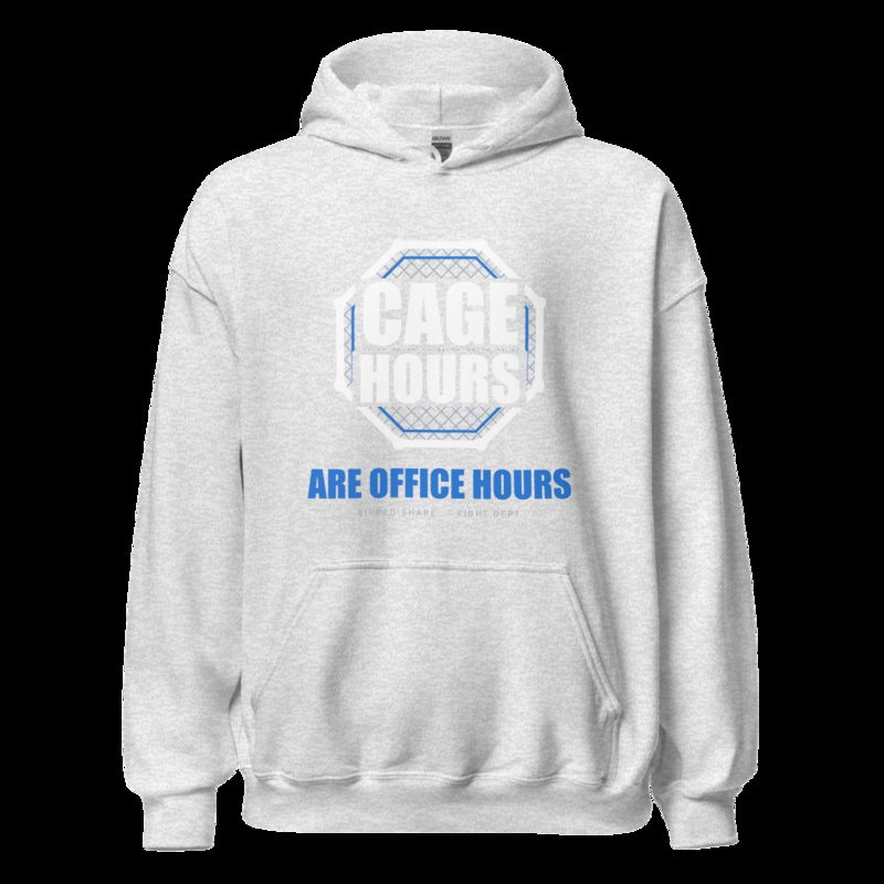 Ripped Shape Cage Hours Are Office Hours Sport Hoodie Ash