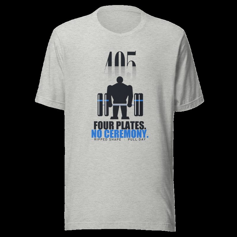 Ripped Shape 405 No Ceremony Strength Division Tee Athletic Heather
