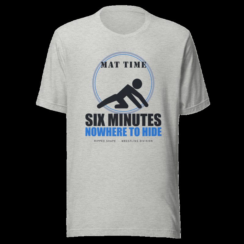 Ripped Shape Six Minutes Nowhere To Hide Strength Division Tee Athletic Heather