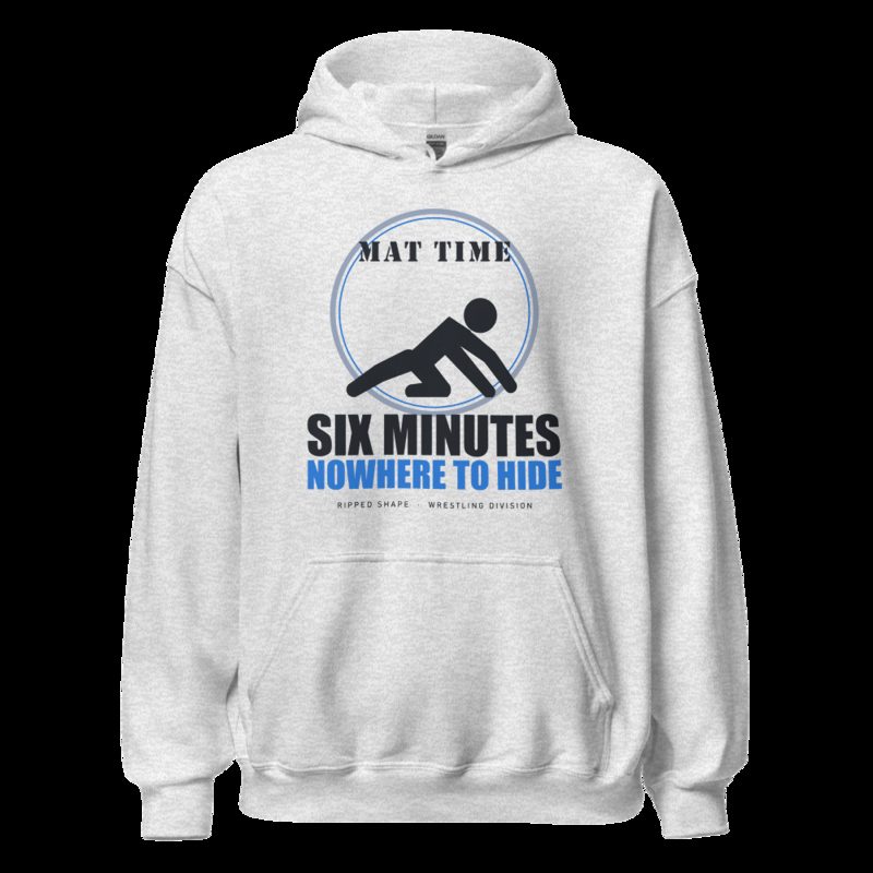 Ripped Shape Six Minutes Nowhere To Hide Strength Division Hoodie Ash