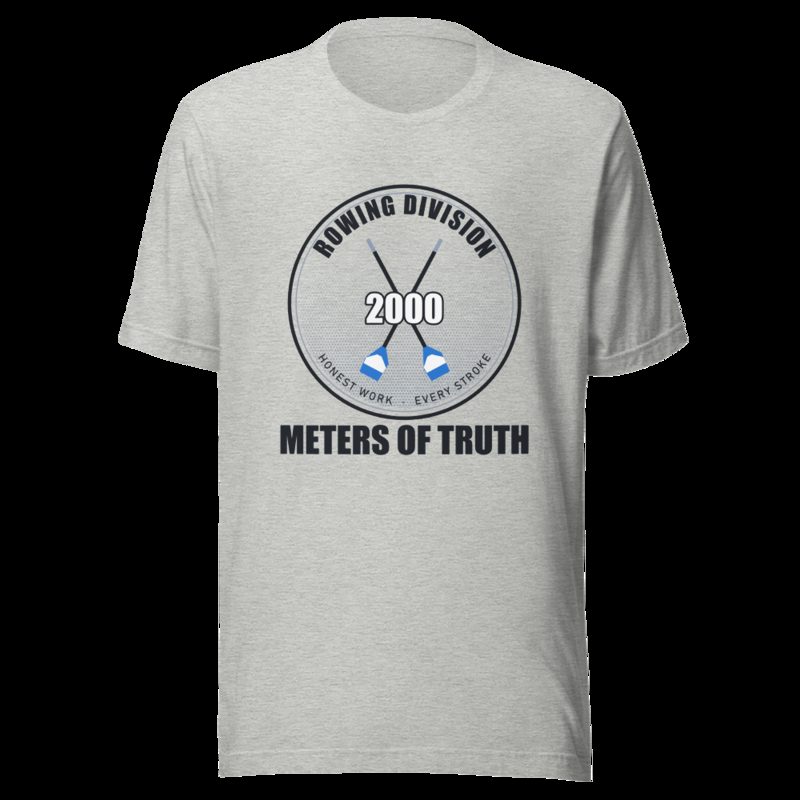 Ripped Shape 2000 Meters Of Truth Strength Division Tee Athletic Heather