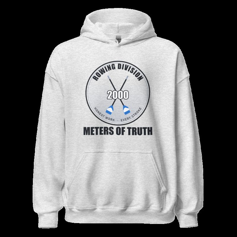 Ripped Shape 2000 Meters Of Truth Strength Division Hoodie Ash
