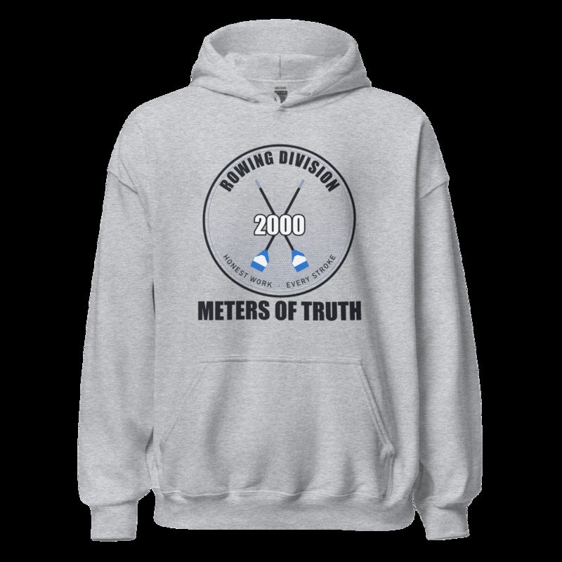 Ripped Shape 2000 Meters Of Truth Strength Division Hoodie Sport Grey