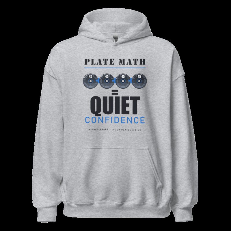 Ripped Shape Plate Math Strength Division Hoodie Sport Grey