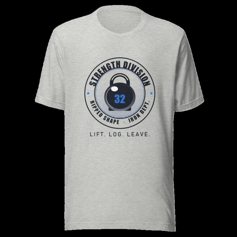 Ripped Shape Strength Division Seal Strength Division Tee Athletic Heather