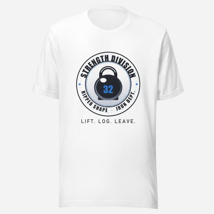 Ripped Shape Strength Division Seal Strength Division Tee in White