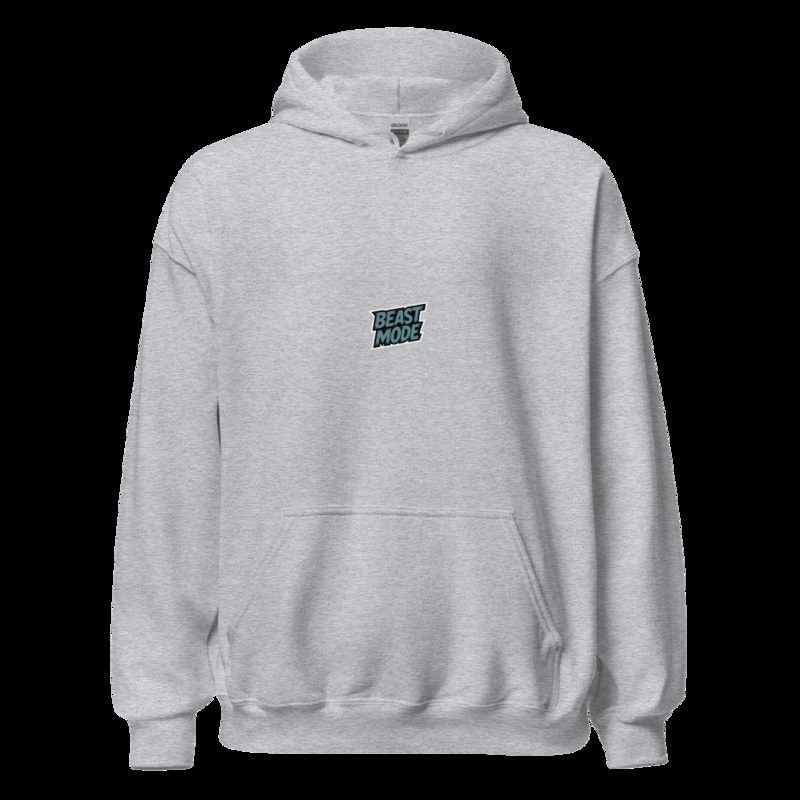 Ripped Shape Beast Mode Hoodie Sport Grey