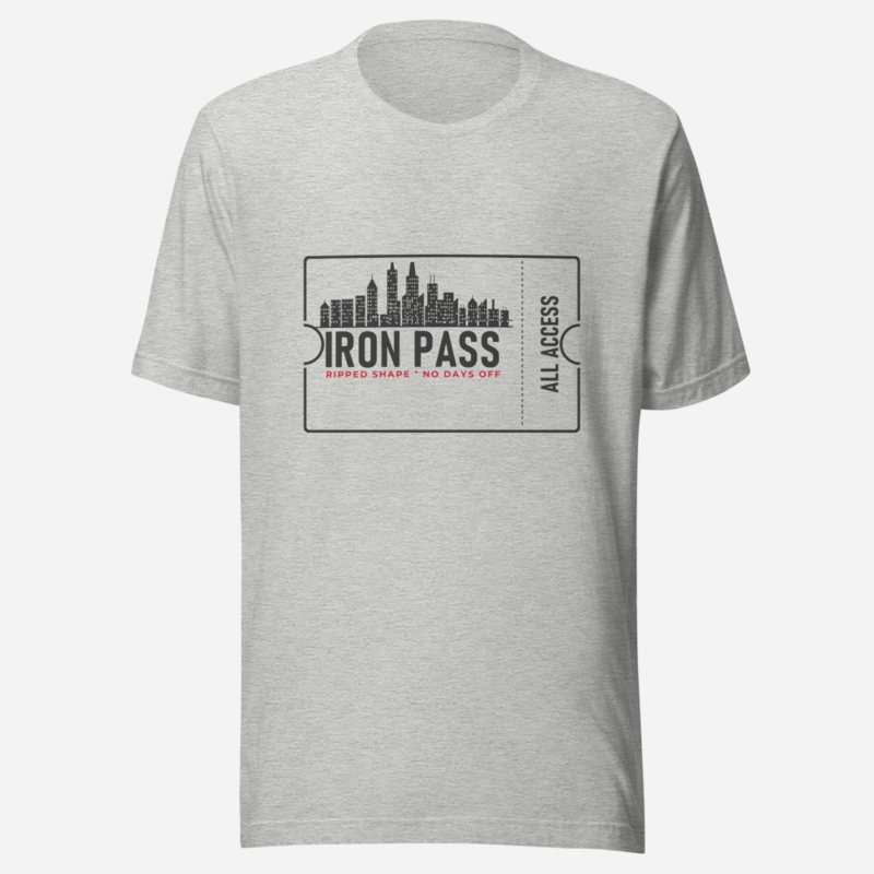 Ripped Shape Iron Pass Ticket Tee Athletic Heather