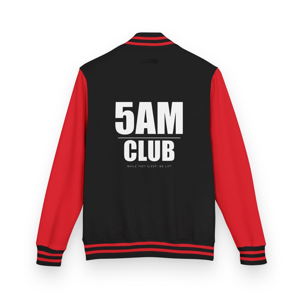 Ripped Shape 5AM Club Varsity Jacket