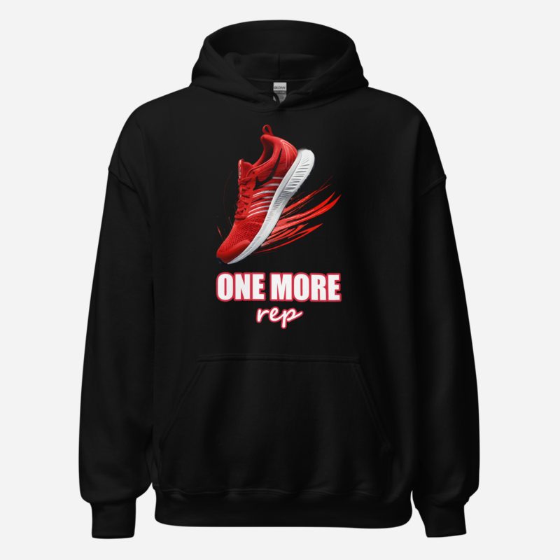 Ripped Shape One More Rep Runner Shoe Hoodie Black