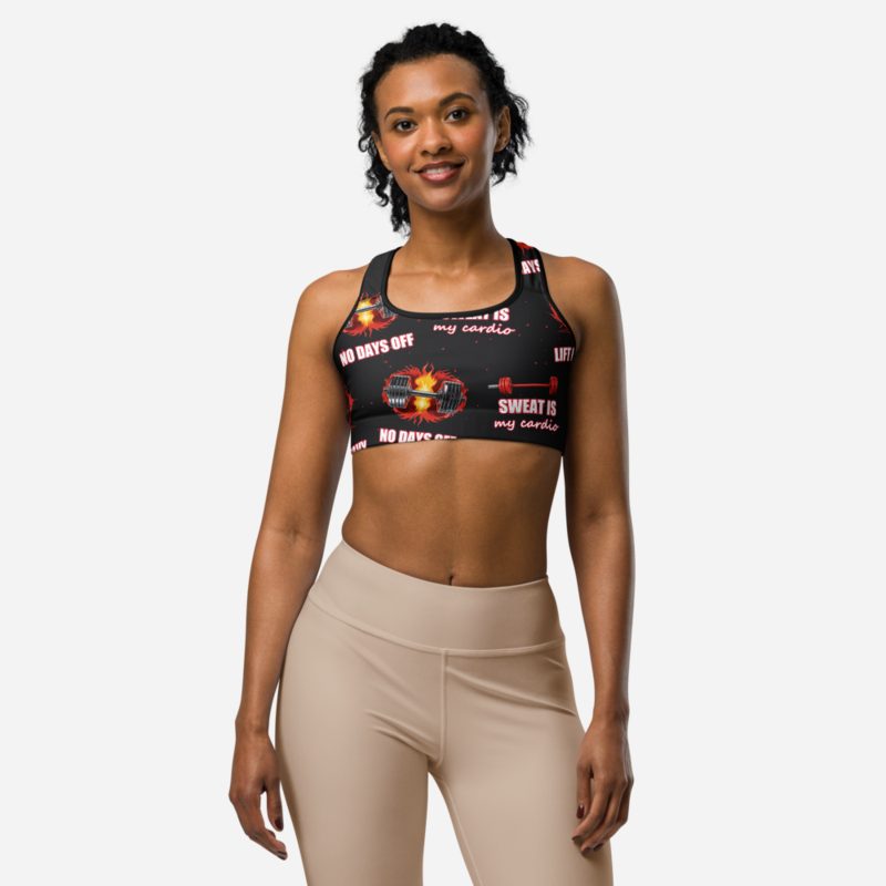 Ripped Shape Lift Heavy Sports Bra in Black