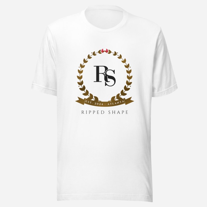 Ripped Shape Maison Crest Tee White