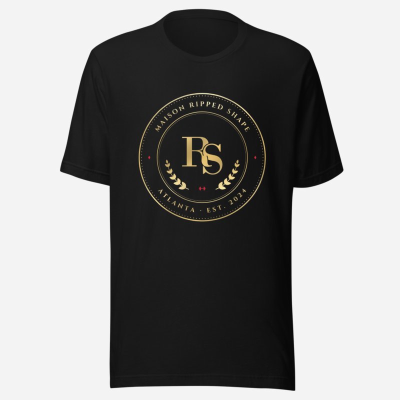 Ripped Shape Maison Medallion Tee Black