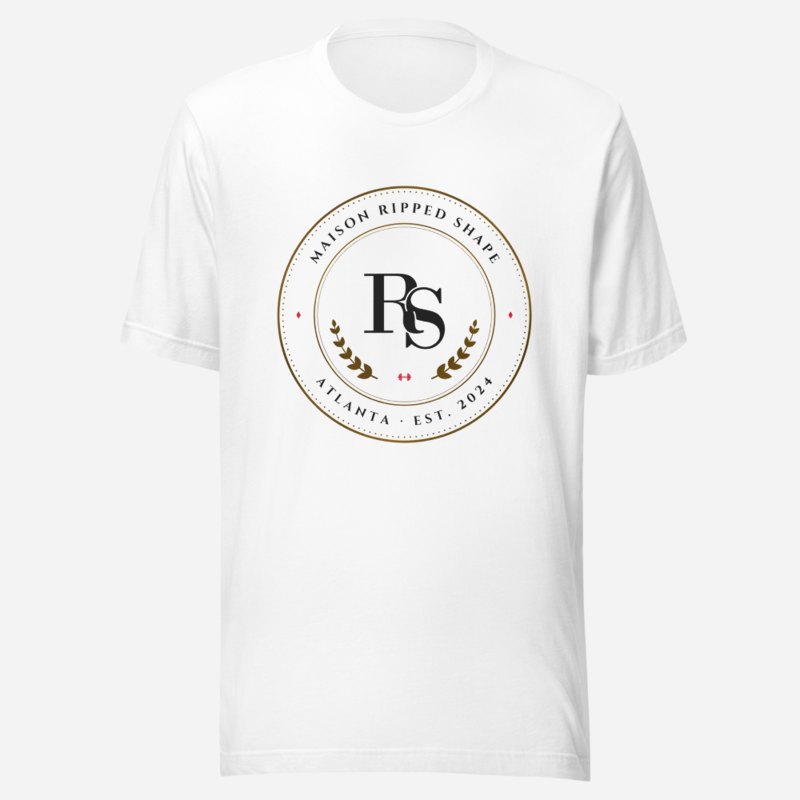 Ripped Shape Maison Medallion Tee White