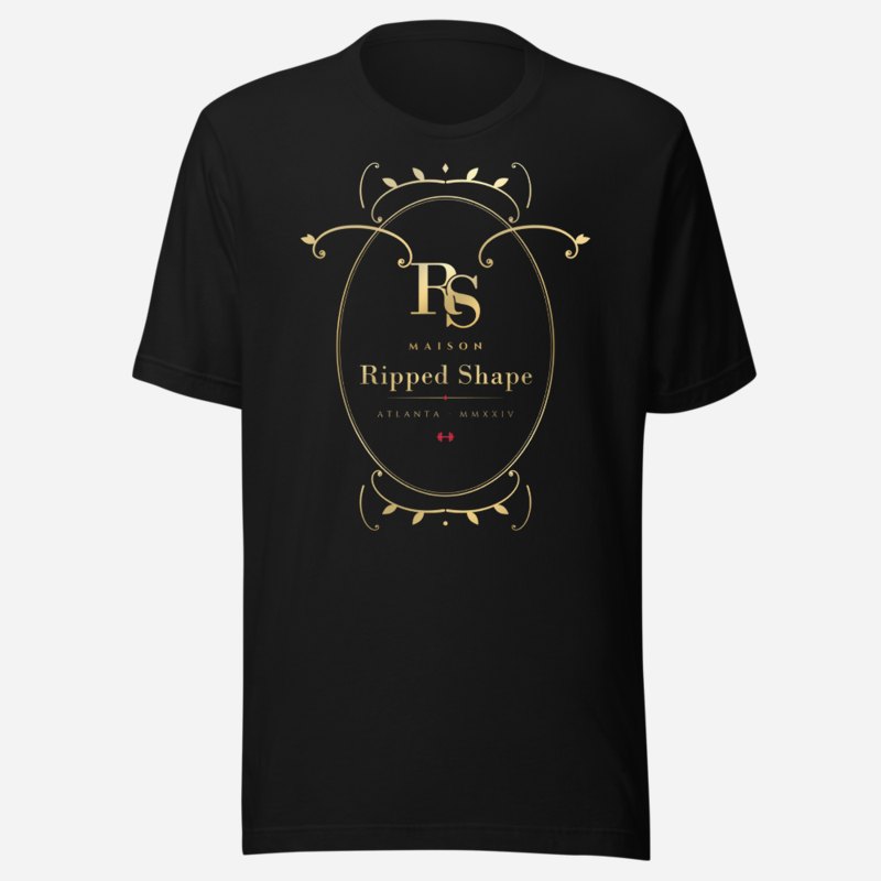 Ripped Shape Maison Baroque Cartouche Tee Black
