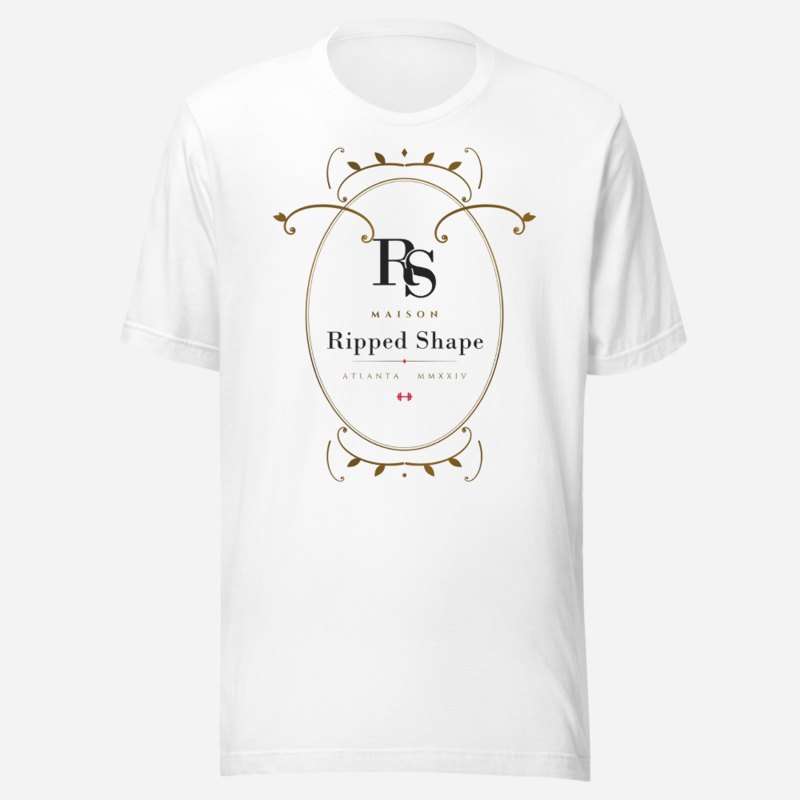 Ripped Shape Maison Baroque Cartouche Tee White
