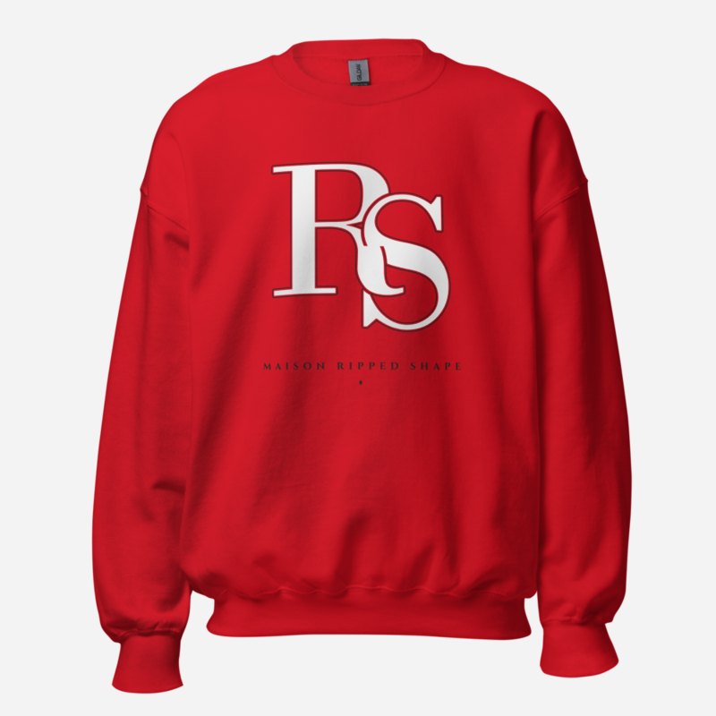 Ripped Shape Maison Embroidered Monogram Sweatshirt