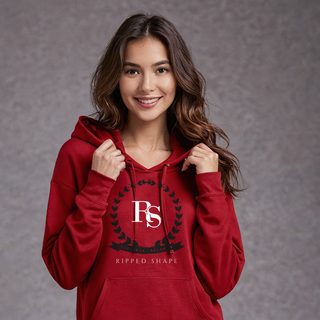 Ripped Shape Maison Crest Hoodie AI model