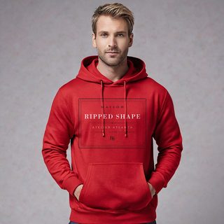 Ripped Shape Maison Atelier Label Hoodie AI model