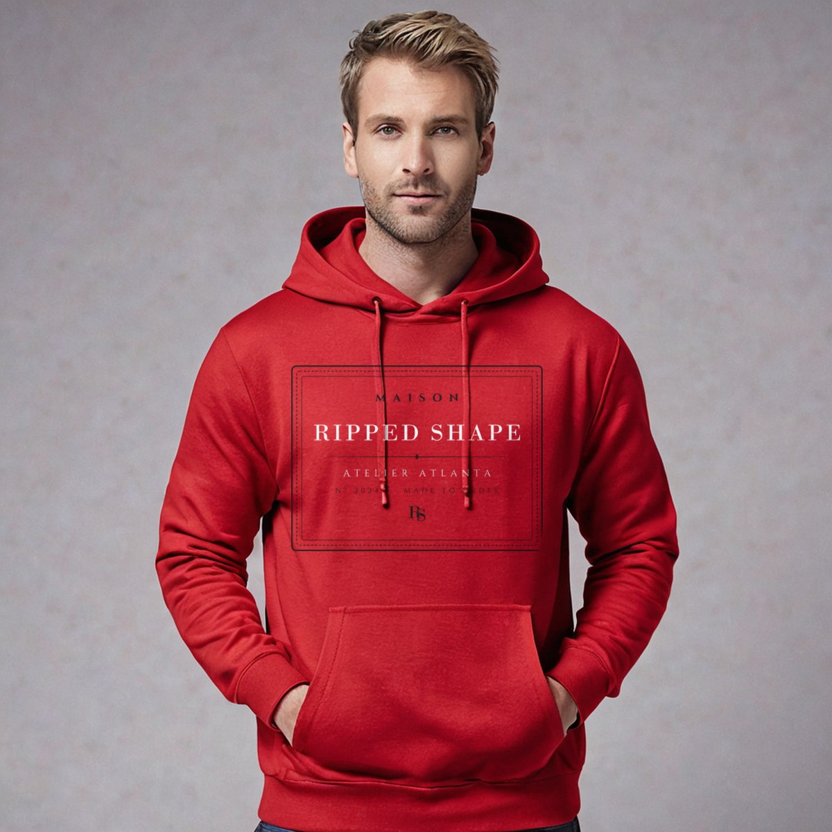 Ripped Shape Maison Atelier Label Hoodie