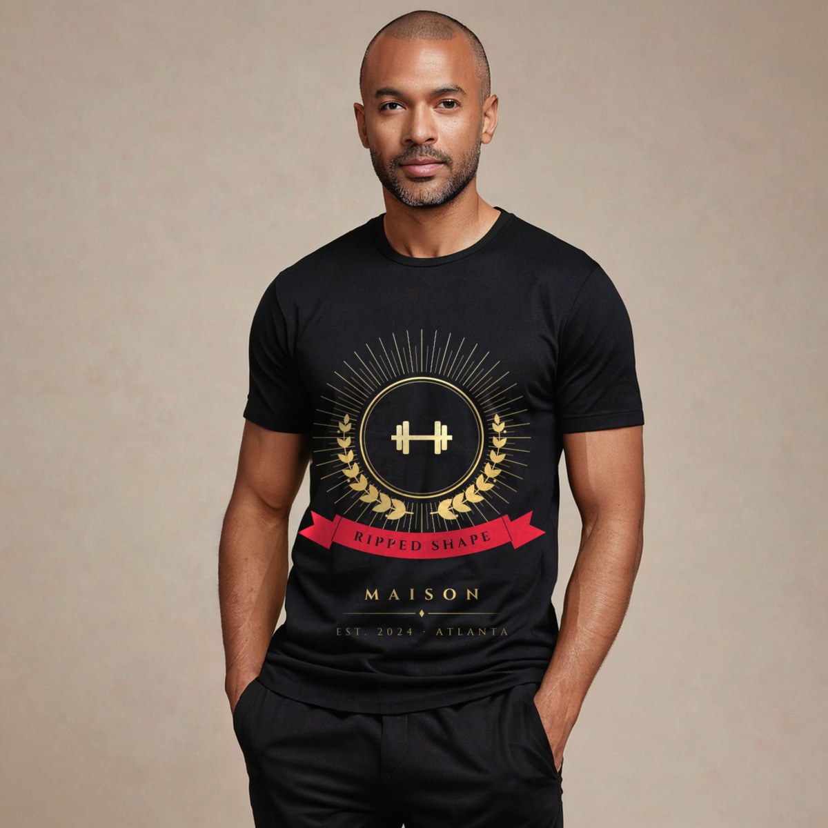 Ripped Shape Maison Heraldic Emblem Tee