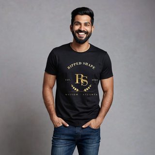 Ripped Shape Maison Heritage Arch Tee AI model