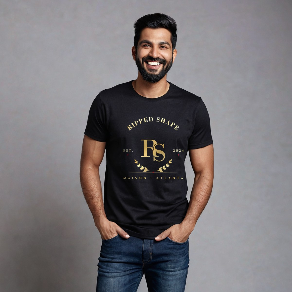 Ripped Shape Maison Heritage Arch Tee
